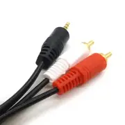 3.5 Male to 2RCA Male Standard Stereo Cable for Phone Aux Sound Compute
