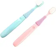 LALAFINA 2pcs Children's Toothbrush Soft Toothbrush Childrens Toothpaste Infant Tooth Brush Toothpaste for Kids Baby Toothbrush and Toothpaste Kids Tooth Toddler Silica Gel Oral Care Manual