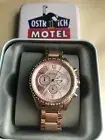Fossil Modern Courier Chronograph Rose Gold Stainless Steel Women's Watch BQ3377