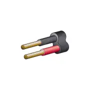 Narva 25A 5mm Twin Core Sheathed Cable - 100M Red / Black with Black Sheath