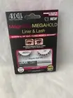 Ardell Magnetic 054 MEGAHOLD Liner & Lash Black False Eyelashes Invisband A2-5