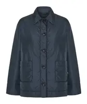 Long Sleeve Patch Pocket Casual Jacket XXS,S Black