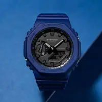 在飛比找momo購物網優惠-【CASIO 卡西歐】G-SHOCK 八角雙顯手錶-海軍藍x