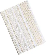 Shogado Yuzen Shuin Book TONE5 23261, Large Size, Bellows Type, Goshuin Book, Gold, Kyo-Yuzen Paper, Japanese Pattern, Floral Pattern, Kyoto, Made in Japan