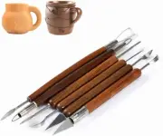 6pcs Clay Sculpting Tools, Wax Carving Pottery Ceramic Tools Polymer Modeling...
