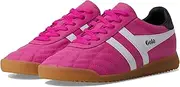 [Gola] Women's Stadium Sneaker, Shocking Pink/White/Black, 8.5