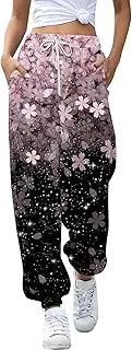 [Generic] Womens Loose Pants Casual Joggers Pants Workout High Waisted Yoga Pants with Pockets House Market for Women