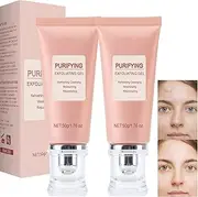 Grantadmit Purifying Exfoliating Gel - Gentle Facial & Body Scrub Exfoliator for All Skin Types, Moisturizing Brightening Peel Gel, Deep Cleansing for Face Body, Removes Dirt Oils (2Pcs)