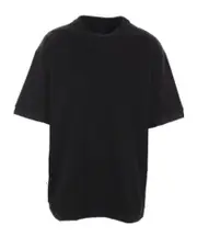 open-necked black shirt M Black
