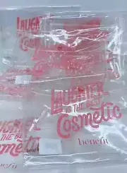 12 X Benefit Cosmetics Pouch / Makeup Bag Laughter Is The Best Cosmetics