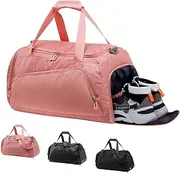 HUA ANGEL Large Sports Bag Men Women with Shoe Compartment and Wet Compartment Shoulder Bag Gym Bag Sports Bags for Travel Training Fitness Swimming Football Sauna Weekend