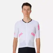 BNWT WHITE PINK RAPHA PRO TEAM EF SHORT SLEEVE AERO CYCLING JERSEY LARGE RARE!!