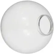 KastLite 10" Clear Acrylic Lamp Post Globe | 3.91" Fitter Neck