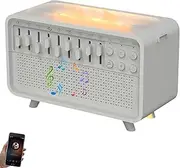DreamMix Pro-White Noise Sound Machine with Scented Mist & NightLight with 8 Ambient Sounds for Meditation,Yoga (1set)