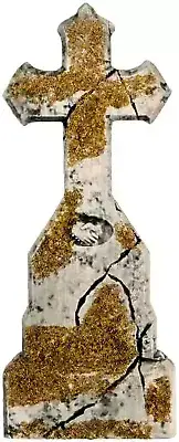 NEW 24" Long Forgotten Tombstone Halloween Home Depot NIB Graveyard Cemetery