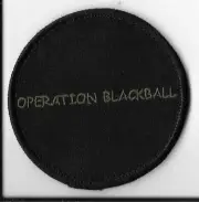 Operation Blackball Patch w/Hook & Loop Backing (Approx. 3")
