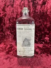 RARE Tall 64oz Eckels Primero Embalming Bottle Funeral Mortuary Undertaker