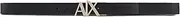 A|X ARMANI EXCHANGE Men's Gold Ax Buckle Reversible Hinge Belt, Black/Blue Navy, 38