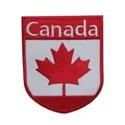 Canada Emblem National Flag Embroidered Iron on Sew on Patch Badge For Clothes