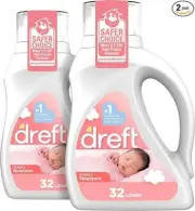 Dreft Baby Liquid Laundry Detergent, Gentle on Sensitive Skin HE Compatible