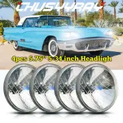 For Ford Thunderbird Torino 2 Pair 5-3/4" 5.75" LED Headlights Hi/Lo Beam DOT (for: Fiat)