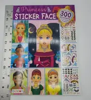 Bendon Princess Sticker Face Activity Picture Book Illustrated by Lisa Wallace