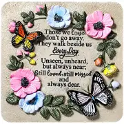 Butterflies Memorial Stone Gifts Those We Love Don T Go Away Garden Stepping One