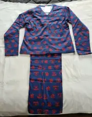 Melbourne Demons AFL AF9041S W20 Ladies 2 Piece Flannel Pyjama Set Size 8 New