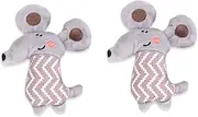 BESPORTBLE 4pcs Cat Plush Catnip Filled Funny Mouse Design Durable Pet Plaything for Cats and Kittens Safe and