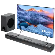 Hiwill A312 Dolby Atmos Soundbar 400W 3.1.2CH bluetooth Soundbar with 5.25-inch Wired Subwoofer 8 Drivers HXS Processing