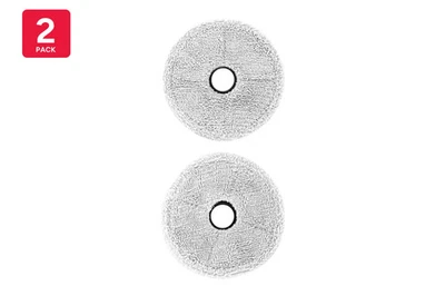 Robot Vacuum Mop Pads x2 (Kogan SmarterHome™ LX18 Pro Ultra) Washable Spotless