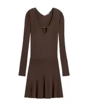 Jacquemus Pralù Long-Sleeve Mini Dress FR38 Green