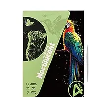 Nybhyjka Scratch Paper Art,Handmade 4X Glitter Art Scratch Crafts - Craft Art Supplies, A4 Size Coloring Drawing, Graffiti Cards Toys, Landscape and Animal Art