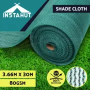 Instahut 3.66x30m Shade Cloth Shadecloth Sail Garden Mesh Roll Outdoor 30%UV