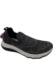 Clarks Cloudsteppers Slip-On Knit Sneaker Circuit Path Black Knit