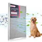16x18x1 Electrostatic Air Filter MERV 9 Lifetime Use for Cleaner Air Home Office