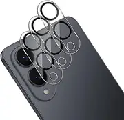 TUTUO [3 Pack Compatible with Samsung Galaxy S25 edge Camera Lens Protector Tempered Glass, No Bubbles, Anti-Scratch, HD Easy Installation Camera Screen Protector Film