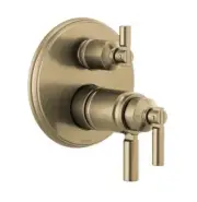Brizo T75576-GL Invari Thermostatic Valve Trim with Integrated Volume Control