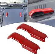 Voodonala Hood Hinge Cover Trim Exterior Accessories Decoration for 2018-2025 Jeep Wrangler JL JLU Sports Sahara Freedom Rubicon Unlimited Gladiator JT 2-Door & 4-Door 2PCS Red