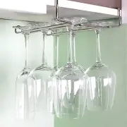 Hanging Wine Glass Rack Drinking Glasses Storage Holder Mounted on the shelf