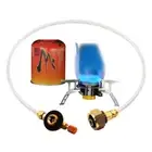 Outdoor Camping Gas Stove Propane Refill Adapter LPG Flat Cylinder Burner J. CR
