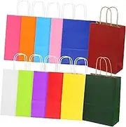 IMIKEYA Simple Kraft Paper Packaging Bags 24pcs Reusable Candy Pouches Multipurpose Design for Events Lightweight Foldable