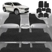 6D Diamond Car Floor Mats for Mazda CX-8 2018-Current-Ultimate Set-Black-Outback GT