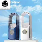 Bladeless USB Air Conditioner Fan with Humidifying & Water-Cooling for Home