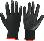 LOORGVEL 1 Pair Gardening Gloves Protective Gloves Men Nettle Claws Puncture Waterproof Work Gloves Grip Heated Gloves Work Gloves Bulk Garden Gloves Bulk Black Emulsion