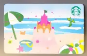 STARBUCKS 2024 SUMMER "AT THE BEACH" GIFT CARD BC BACK NEW SERIES #6317