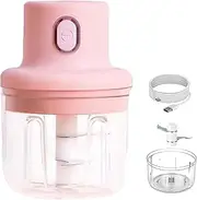 Fair Faction Food Chopper, Fair Faction Wireless Food Chopper, Mini Garlic Chopper Mincer Electric, Rechargeable High-Speed Blade Small Electric Garlic Chopper (250ml)