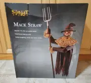 Spirit Halloween Mack Straw Scarecrow 7' 9" Animatronic Animated Prop Brand New