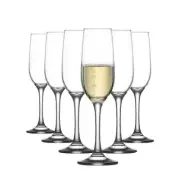12x Fame Champagne Flutes Classic Stemware Glasses Prosecco Sparkling Wine 215ml