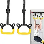Pull up Rings, Portable Trapeze Bar Rings for Exercising, Professional Pull up Assistance, Strength Training Equipment for Indoor and outdoor Pull-up Bars